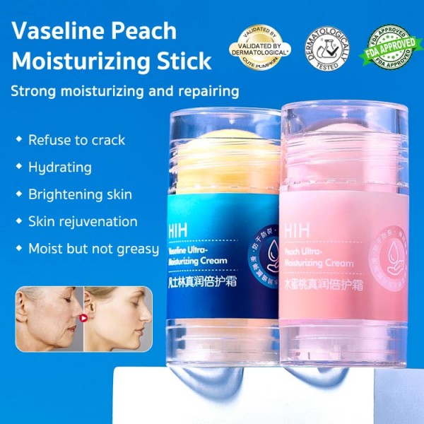 Best seller in japan-Vaseline Peach Moisturizing Stick-Get rid of cracked/peeling/black joints of hands and feet