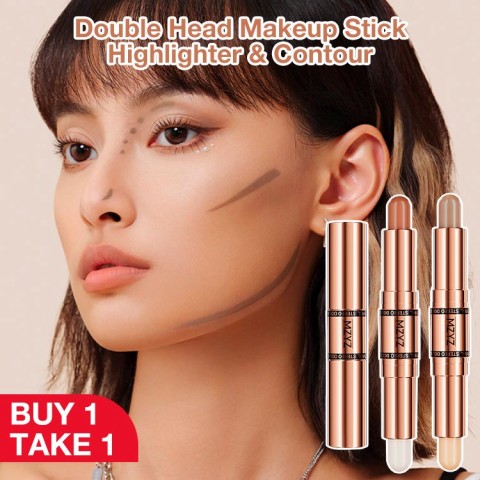 Natural double-end highlight contour stick