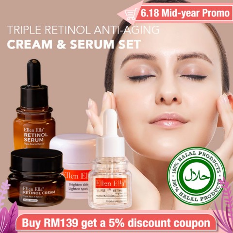 Anti-aging Retinol Cream and Serum Set