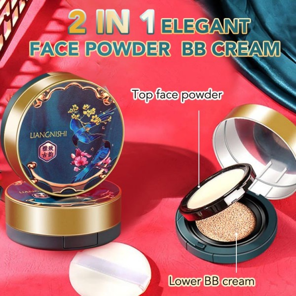 Elegant face powder air cushion 2 in 1