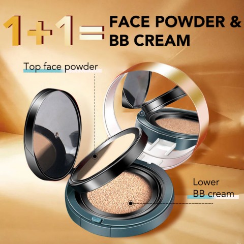 Elegant face powder air cushion 2 in 1