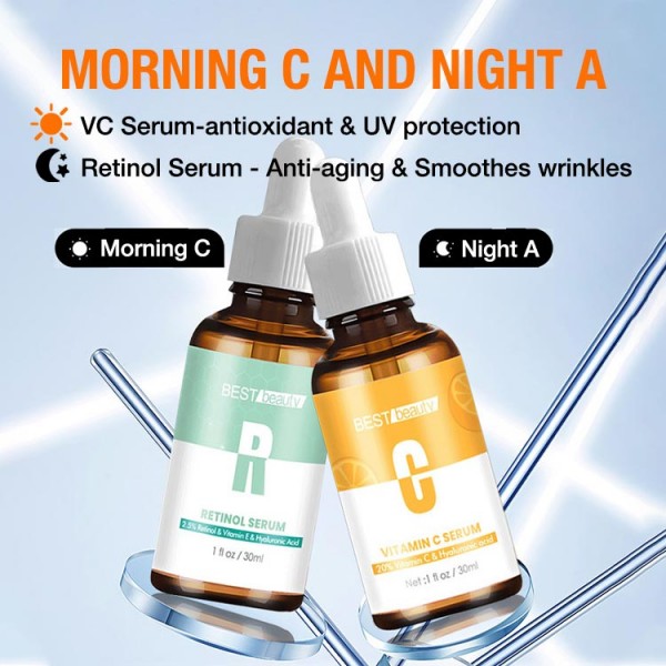 Morning C Night A Serum Fade wrinkles an..