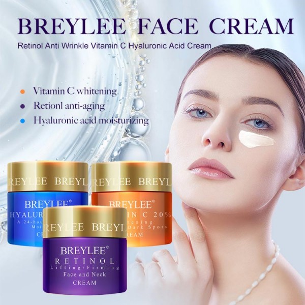 BREYLEE Face Cream Retinol Anti Wrinkle Vitamin C Hyaluronic Acid Cream-Buy 1 Take 1