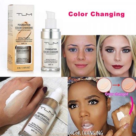 Automatically adjust skin tone color Changing Foundation 