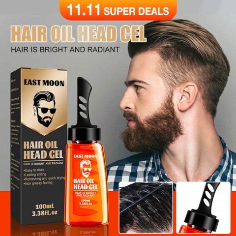 2 In 1 Men Hair Styling Gel Hair Comb-24 hours lasting