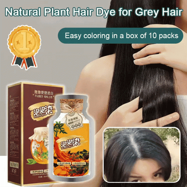 Natural plant formula hair dye-One box contains 10 pieces