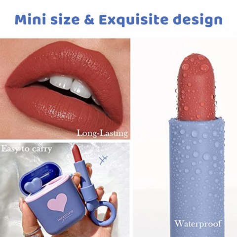 Waterproof Long Lasting Velvet Moisturizing lip stain Earphone 