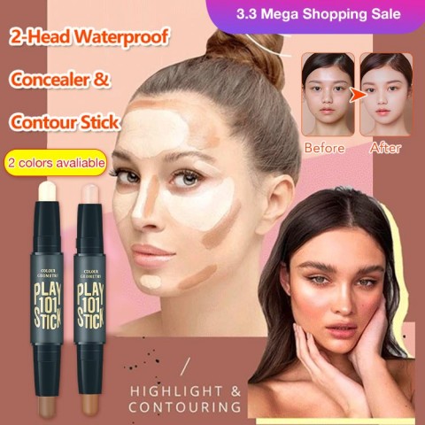 2-head Waterproof Concealer&Contour Stick-TT