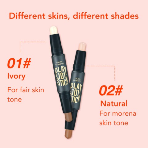 2-head Waterproof Concealer&Contour Stick