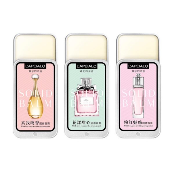  3in1 Classic Sweet Floral Fragrance Solid Balm Set