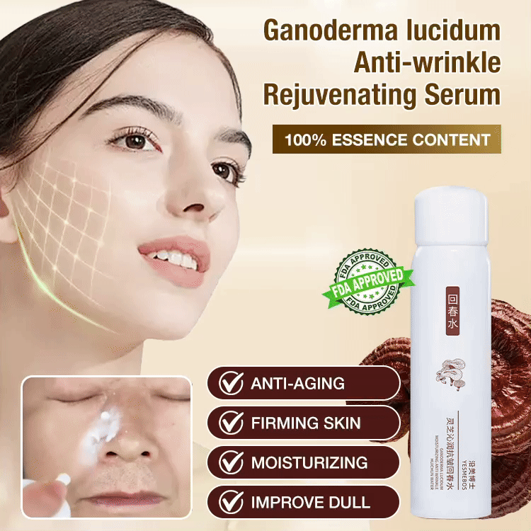Halloween Sale Free Shipping - Ganoderma lucidum Anti-wrinkle Rejuvenating Serum - Fade fine lines/Deeply repair/Moisturizing & Firming skin - 28-Day Effective Wrinkle Reduction